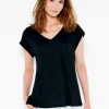 Best Sale NIC+ZOE Nzt Short Sleeve V-Neck Tee Black Onyx