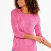 Store NIC+ZOE Nzt Sweet Dreams Long Sleeve Striped Tee Grey Multi