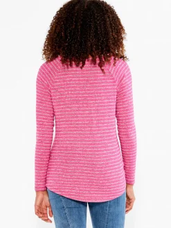 Store NIC+ZOE Nzt Sweet Dreams Long Sleeve Striped Tee Grey Multi