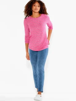 Store NIC+ZOE Nzt Sweet Dreams Long Sleeve Striped Tee Grey Multi