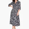 Flash Sale NIC+ZOE Onyx Stamp Dress Black Multi
