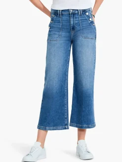Clearance NIC+ZOE Paige - Aubrey Wide Leg W/ Utility Pockets Medium Wash