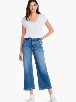 Clearance NIC+ZOE Paige - Aubrey Wide Leg W/ Utility Pockets Medium Wash