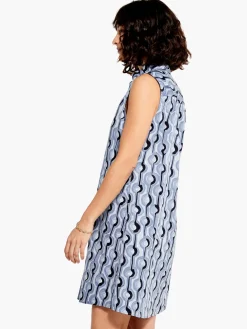 Clearance NIC+ZOE Painted Clouds Zest Dress Blue Multi