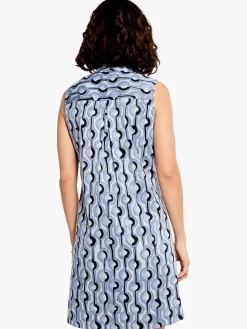 Clearance NIC+ZOE Painted Clouds Zest Dress Blue Multi