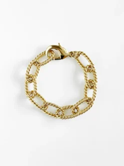 Cheap NIC+ZOE Paula Rosen - Jules Overlay Rope Bracelet Gold
