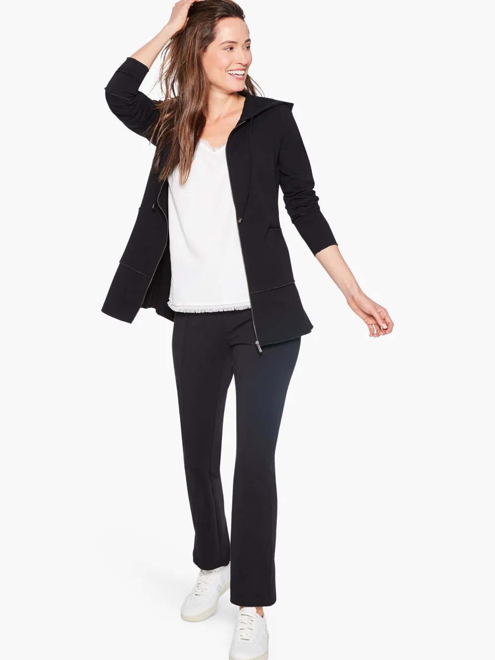 Fashion NIC+ZOE Perfect Knit Pant Black Onyx