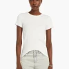 Discount NIC+ZOE Perfect Knit Rib Short Sleeve Crew Tee Paper White