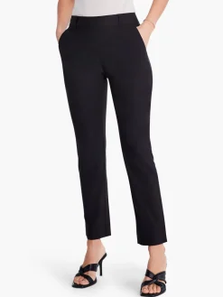 Cheap NIC+ZOE Polished Wonderstretch Straight Ankle Pant Black Onyx