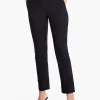 Discount NIC+ZOE Polished Wonderstretch Straight Ankle Pant Black Onyx
