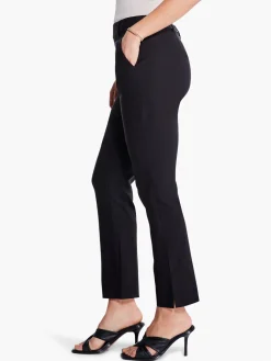 Cheap NIC+ZOE Polished Wonderstretch Straight Ankle Pant Black Onyx