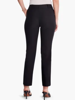 Discount NIC+ZOE Polished Wonderstretch Straight Ankle Pant Black Onyx