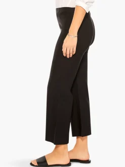 Best NIC+ZOE Polished Wonderstretch Wide-Leg Crop Pant Black Onyx