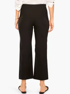 Best NIC+ZOE Polished Wonderstretch Wide-Leg Crop Pant Black Onyx