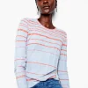 Cheap NIC+ZOE Reflecting Rays Sweater Tee Blue Multi
