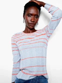 Cheap NIC+ZOE Reflecting Rays Sweater Tee Blue Multi