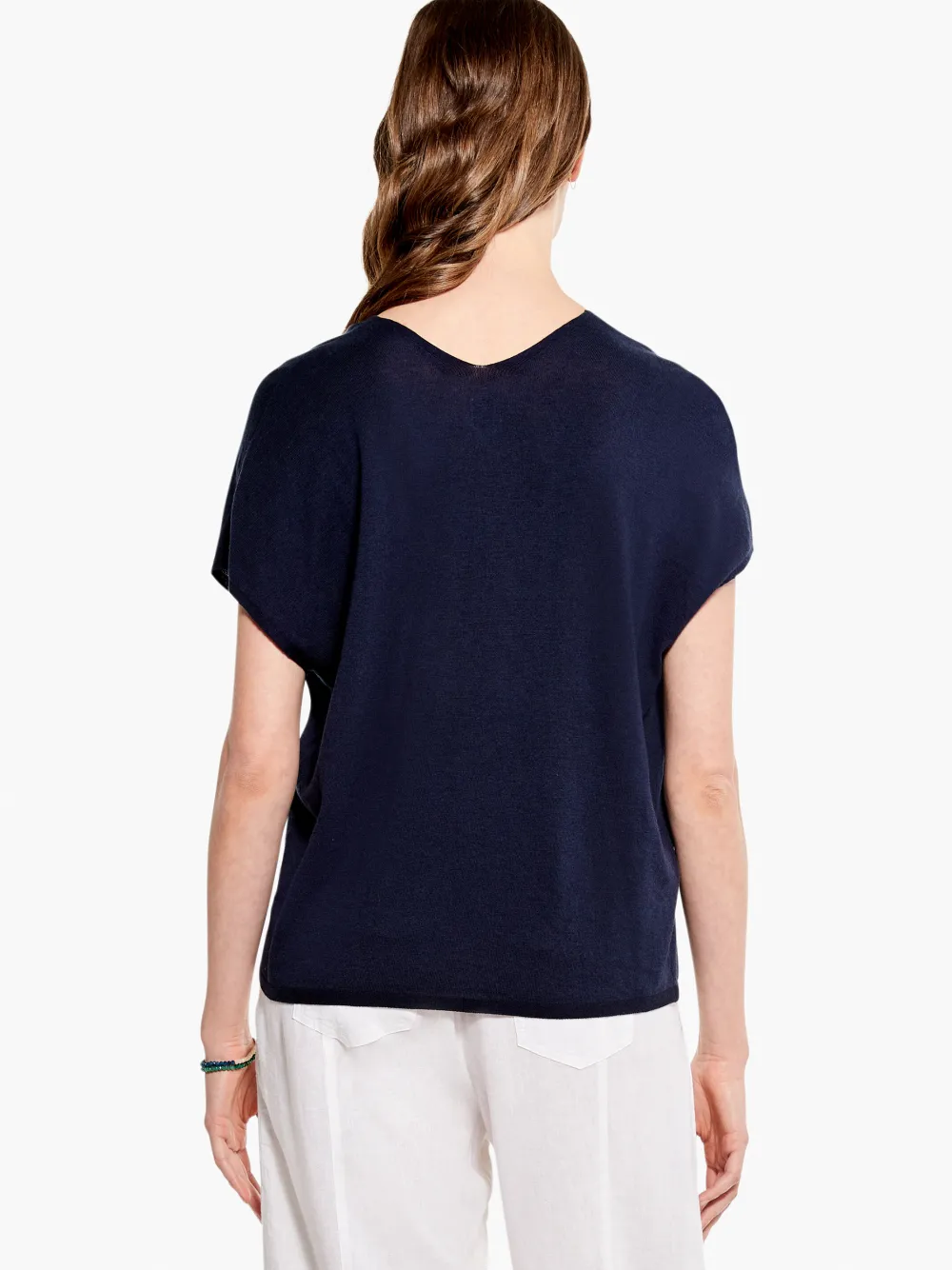 Best NIC+ZOE Relaxed V Sweater Tee Pink Hue