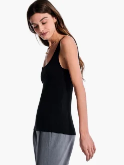 Cheap NIC+ZOE Rib Sweater Tank Black Onyx