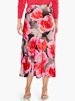 Fashion NIC+ZOE Rosy Outlook Slip Skirt Pink Multi