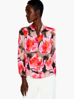 New NIC+ZOE Rosy Outlook Top Pink Multi