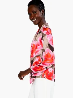 New NIC+ZOE Rosy Outlook Top Pink Multi