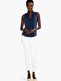 Best Sale NIC+ZOE Ruffled Around Tank Dark Indigo