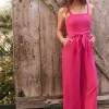 Fashion NIC+ZOE Rumba Park Jumpsuit Shocking Pink