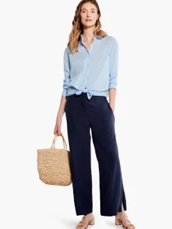 Clearance NIC+ZOE Rumba Park Wide-Leg Crop Pant Dark Indigo