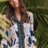 Sale NIC+ZOE Sapphire Shades Shirt Blue Multi