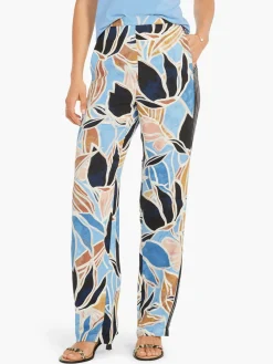 Sale NIC+ZOE Sapphire Shades Wide-Leg Pant Blue Multi