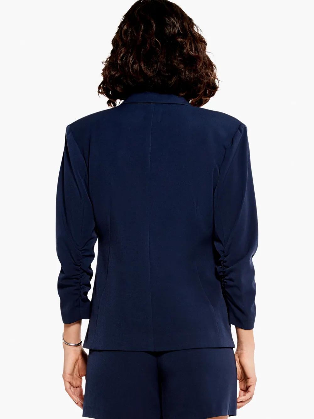 Cheap NIC+ZOE Scrunch Sleeve Avenue Jacket Dark Indigo