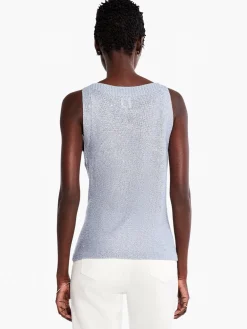 Hot NIC+ZOE Sequin Tank Blue Glacier
