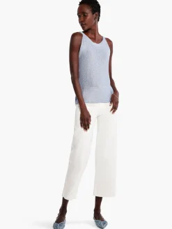 Shop NIC+ZOE Sequin Tank Blue Glacier