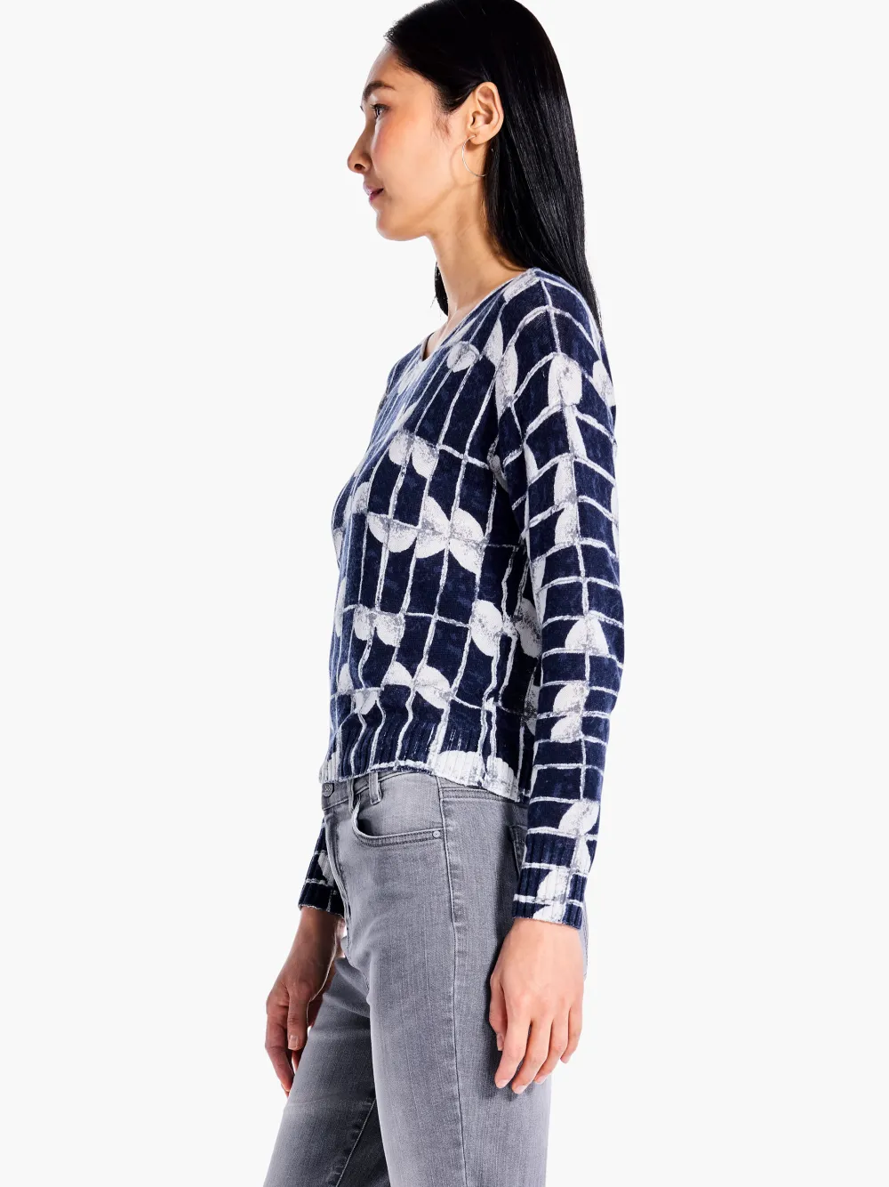 Best Sale NIC+ZOE Shape Shift Sweater Indigo Multi