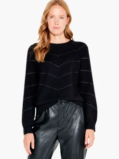 Shop NIC+ZOE Shooting Stars Sweater Black Onyx