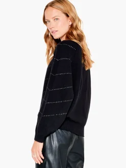 Best Sale NIC+ZOE Shooting Stars Sweater Black Onyx