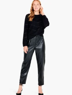Best Sale NIC+ZOE Shooting Stars Sweater Black Onyx