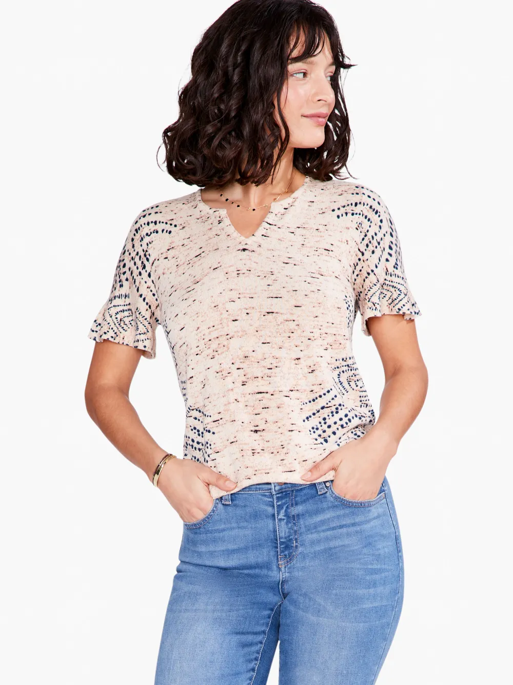Best NIC+ZOE Shoreline Sweater Neutral Multi