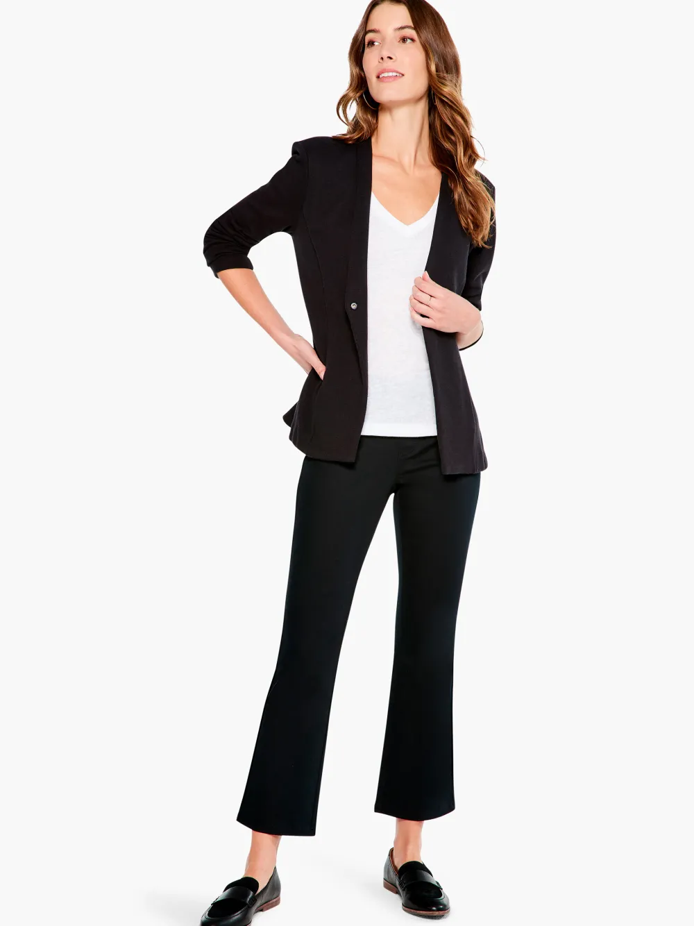 Best NIC+ZOE Sleek Knit Jacket Black Onyx