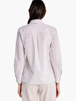 Outlet NIC+ZOE Sleek Striped Shirt Neutral Multi