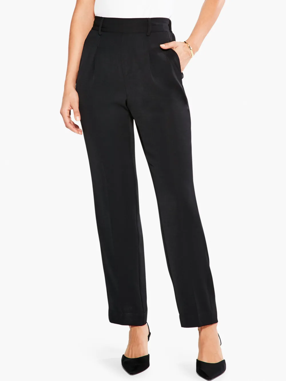 Discount NIC+ZOE Smart Look Relaxed Trouser Black Onyx