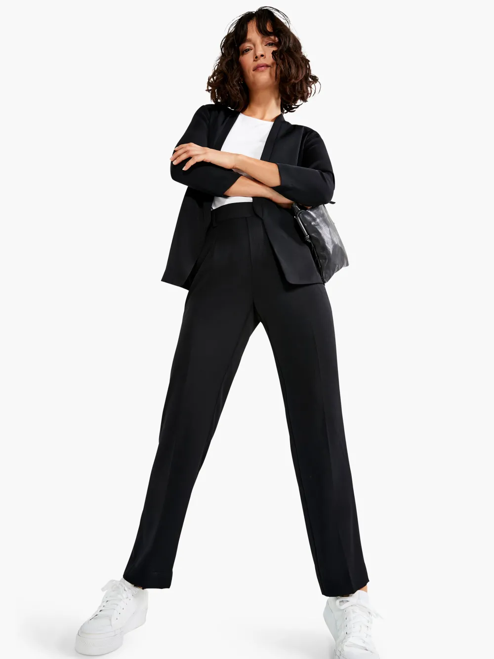 Discount NIC+ZOE Smart Look Relaxed Trouser Black Onyx