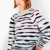 Flash Sale NIC+ZOE Snowed In Sweater Blue Multi