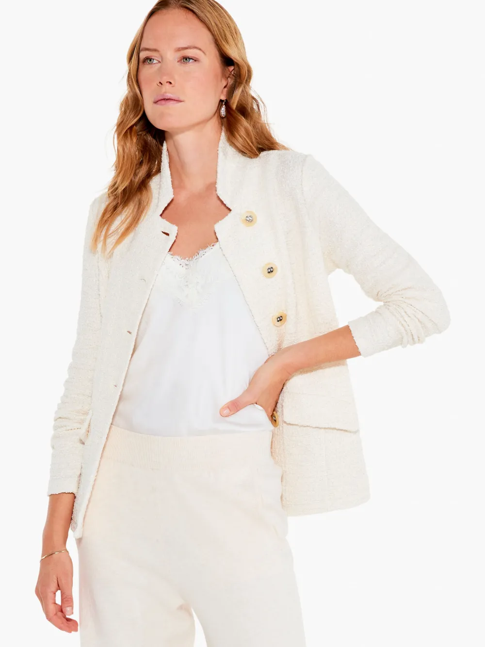 Cheap NIC+ZOE Snowfall Jacket Cream