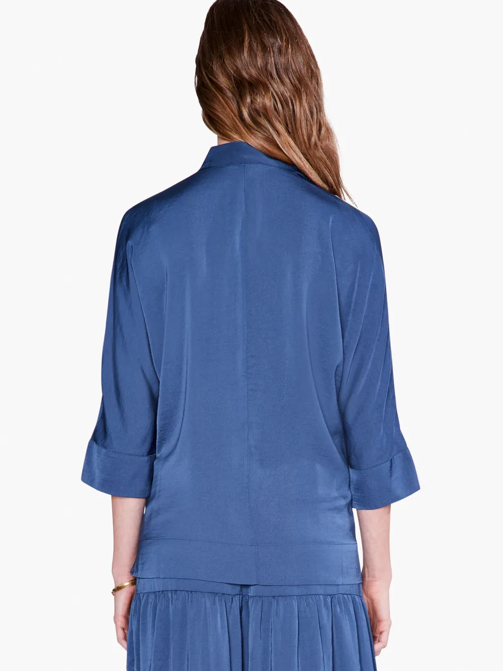 Store NIC+ZOE Soft Drape Town Shirt Deep Ocean