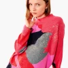 Cheap NIC+ZOE Soft Sparkles Sweater Grey Multi