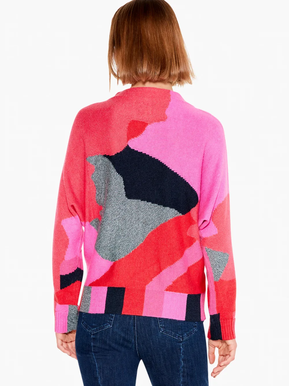 Cheap NIC+ZOE Soft Sparkles Sweater Grey Multi