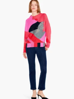 Best Sale NIC+ZOE Soft Sparkles Sweater Grey Multi