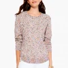 Flash Sale NIC+ZOE Speckled Sunrise Sweater Cream Multi