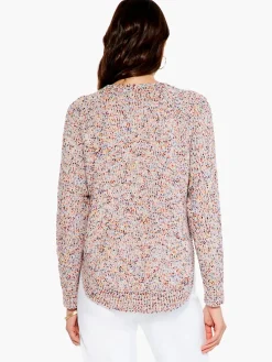 Flash Sale NIC+ZOE Speckled Sunrise Sweater Cream Multi
